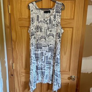 Cynthia Rowley Black and White Graphic Dress